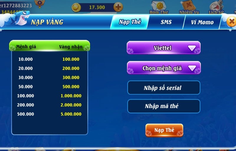 Cách Chơi Bắn Cá Đổi Tiền Momo Săn Thưởng Dễ Dàng Cách nạp tiền vào account