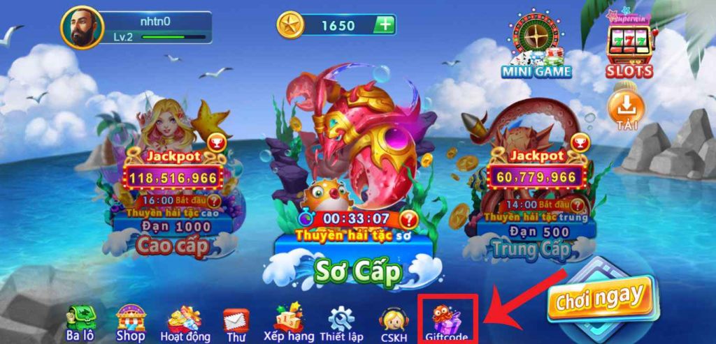 Code Bắn Cá H5 Mới Nhất 2025 – Nhận Giftcode Tân Thủ Code Bắn cá H5 miễn phí cho người mới chơi