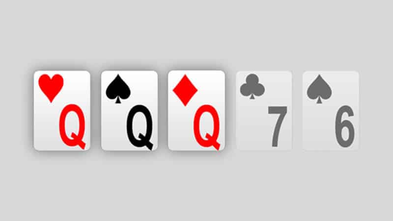 Thứ Tự Bài Poker Từ A – Z Không Phải Ai Cũng Biết Three of a Kind