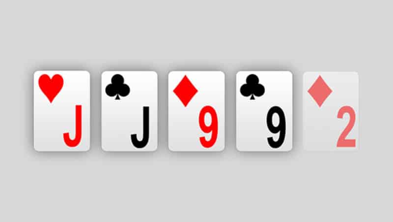 Thứ Tự Bài Poker Từ A – Z Không Phải Ai Cũng Biết Two Pair