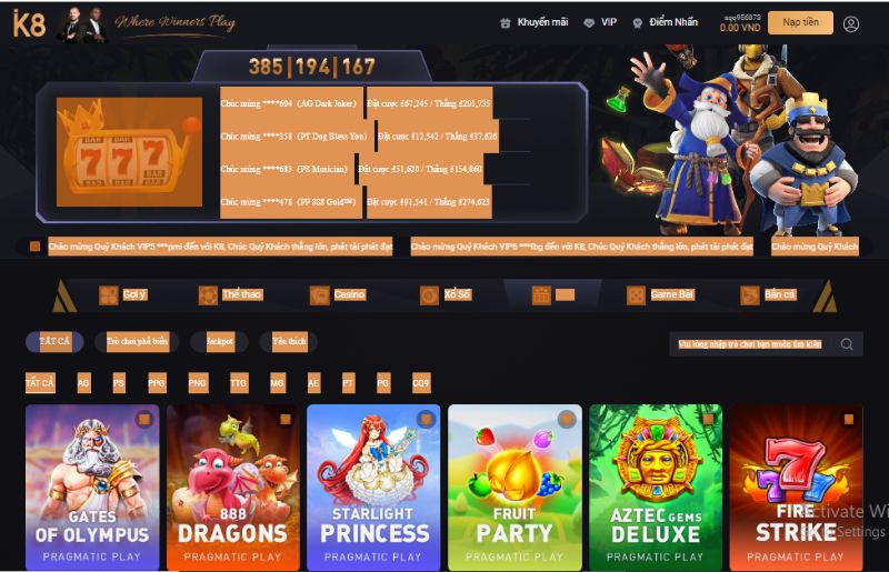 Nổ Hũ K8 – Khám Phá Thế Giới Slot Game Đỉnh Cao 2025 Tính năng nổi trội tại nổ hũ K8