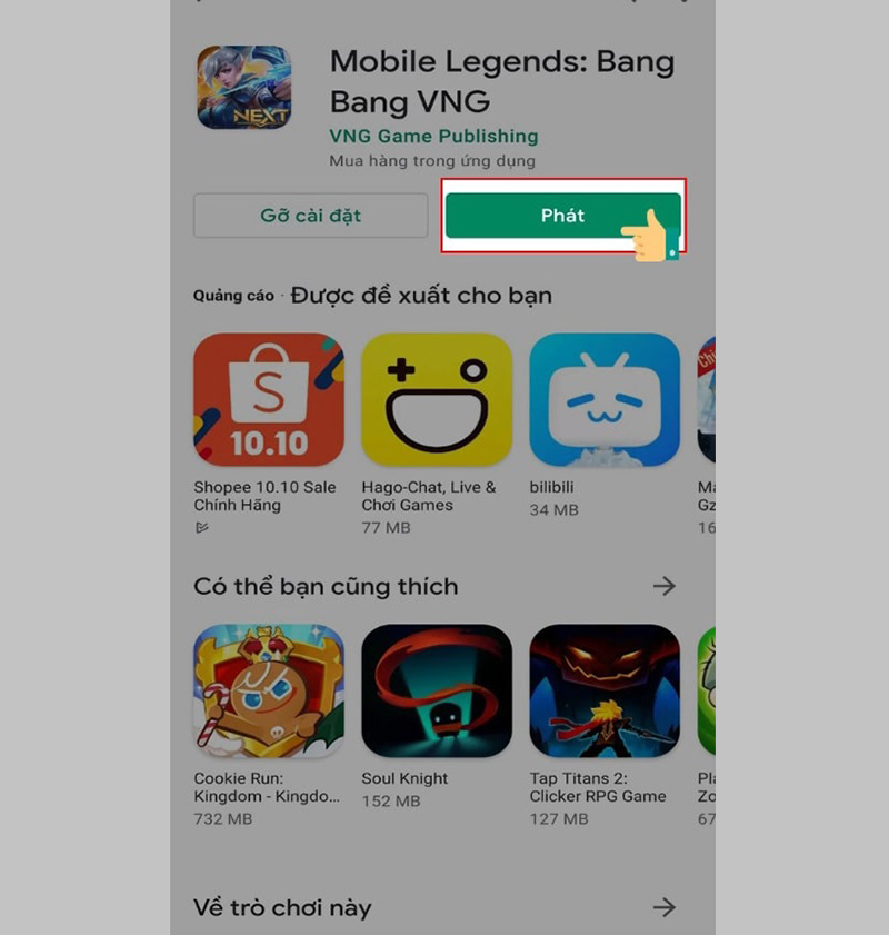 Cách Tải Mobile Legends Đơn Giản Chỉ Vài Bước Mở app bang bang