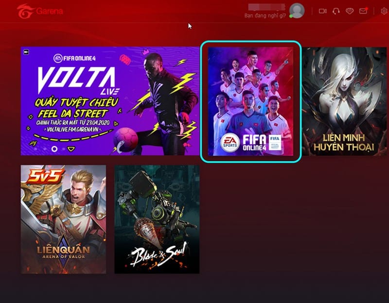 Cách Tải Fifa Online 4 Về PC Nhanh Nhất nhan bieu tuong garena