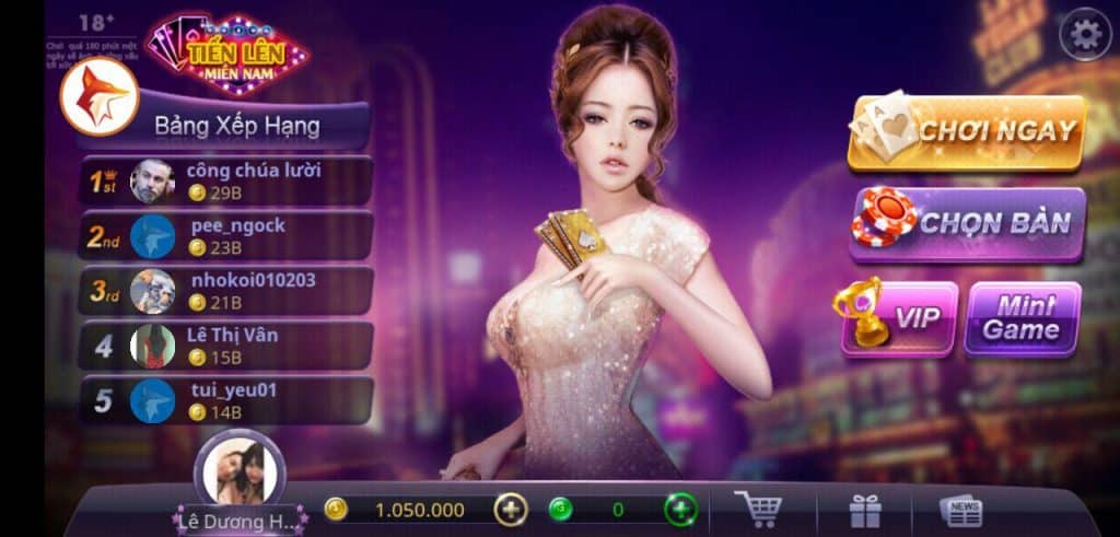 Hack Tiến Lên Miền Nam MOD APK Full Tiền Hiệu Quả Nhất Hack Zing Xu trên Zingplay để chơi tiến lên miền Nam