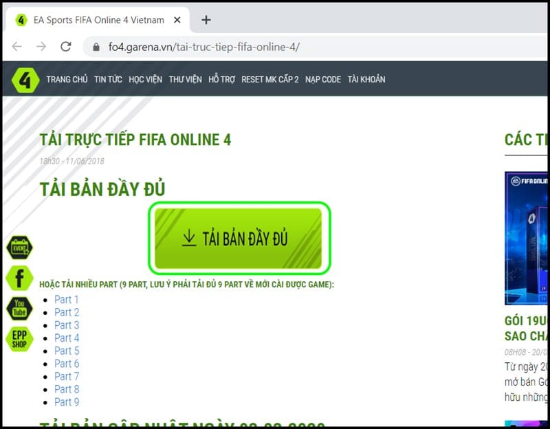 Cách Tải Fifa Online 4 Về PC Nhanh Nhất tai truc tiep tren website